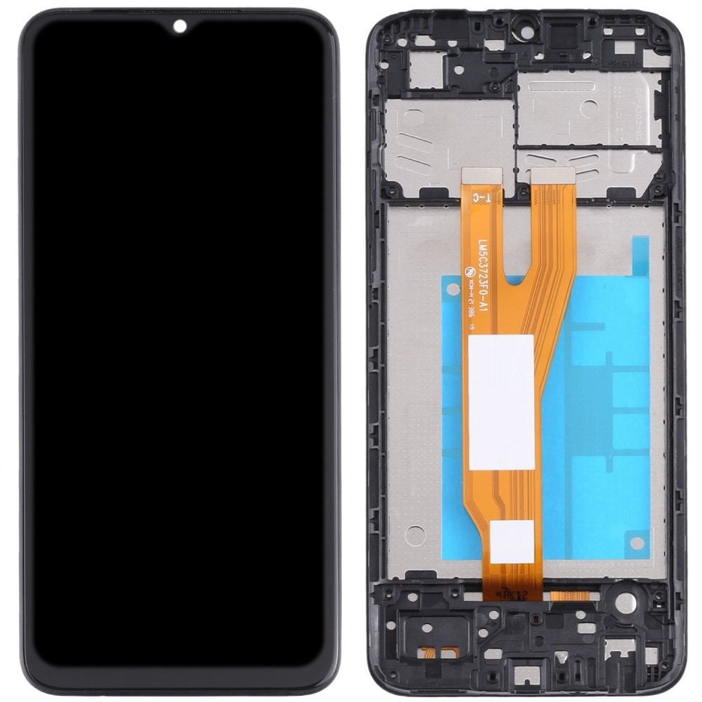 Дисплей Samsung A032 Galaxy A03 Core чорний, з рамкою, фото 1