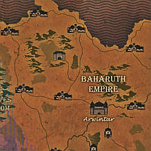 Плакат "Оверлорд, карта світу, Overlord, World Map", 33×60см, фото 3
