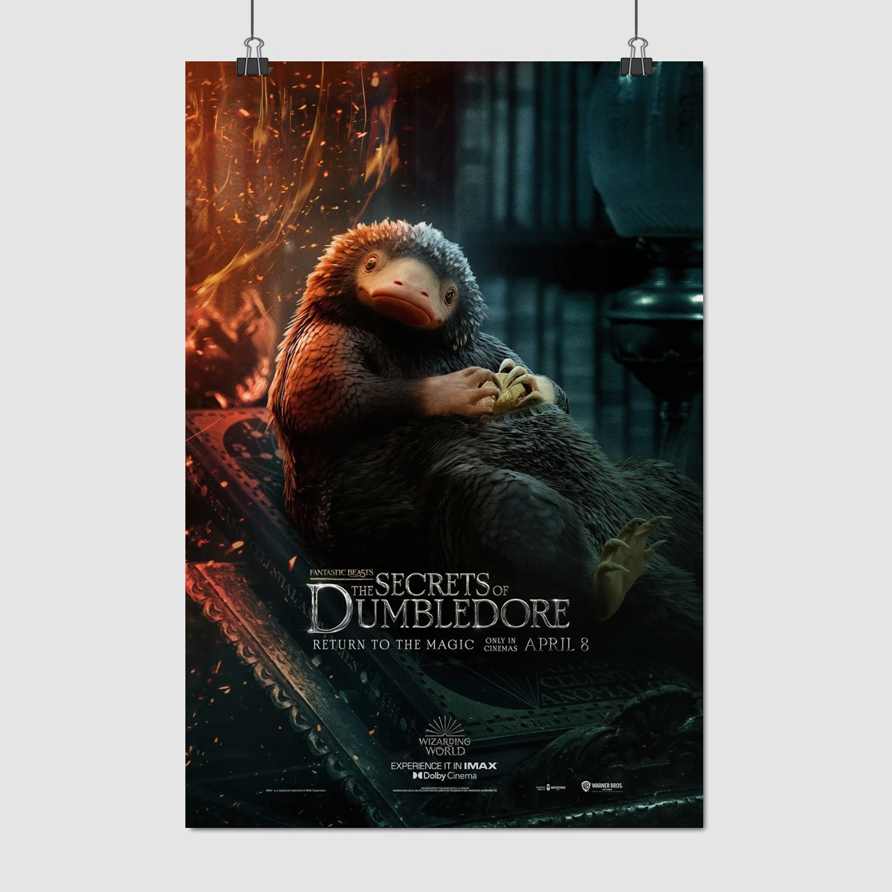 Плакат "Фантастичні звірі, Тедді, Fantastic Beasts, Teddy the Niffler", 60×41см