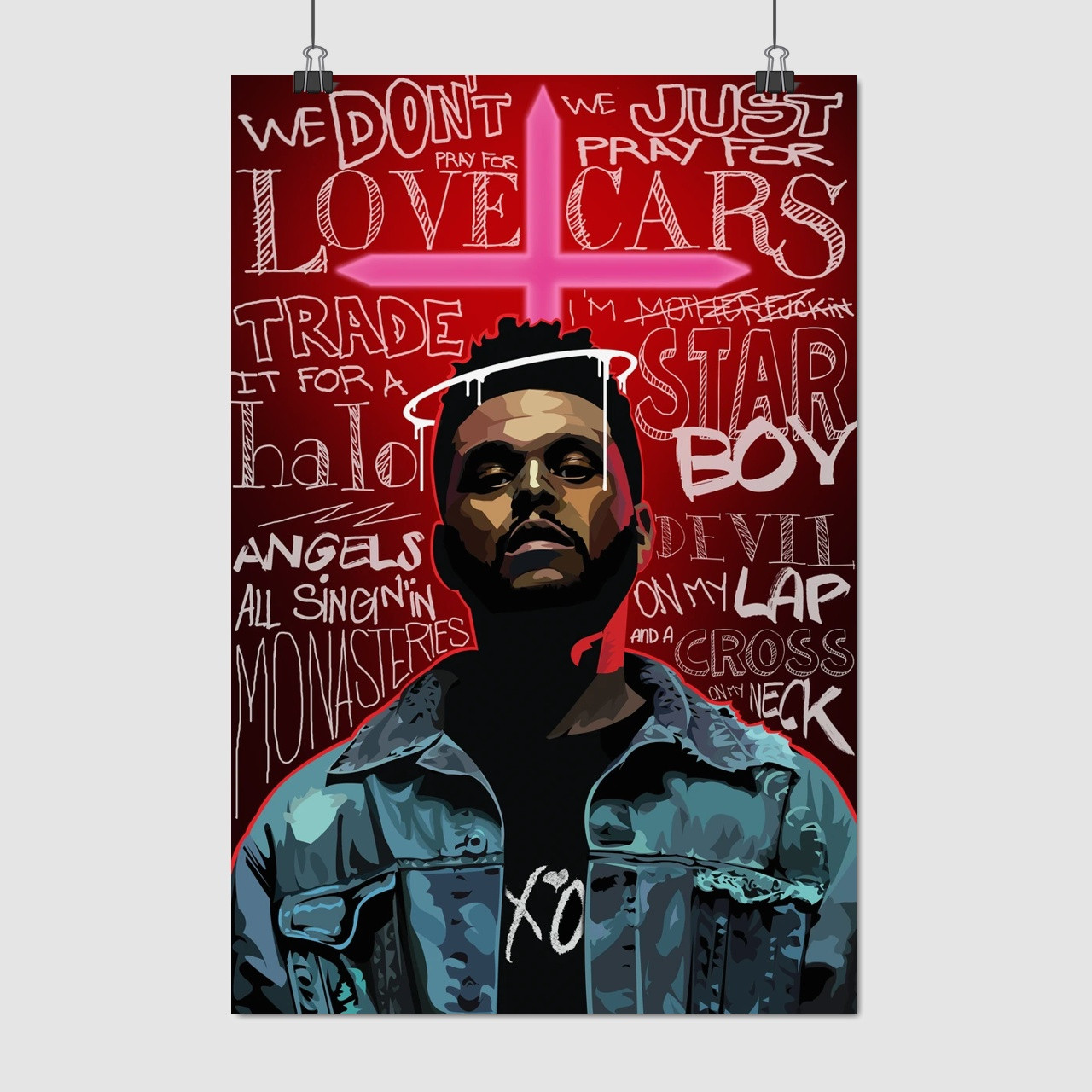 Плакат "The Weeknd", 60×40см