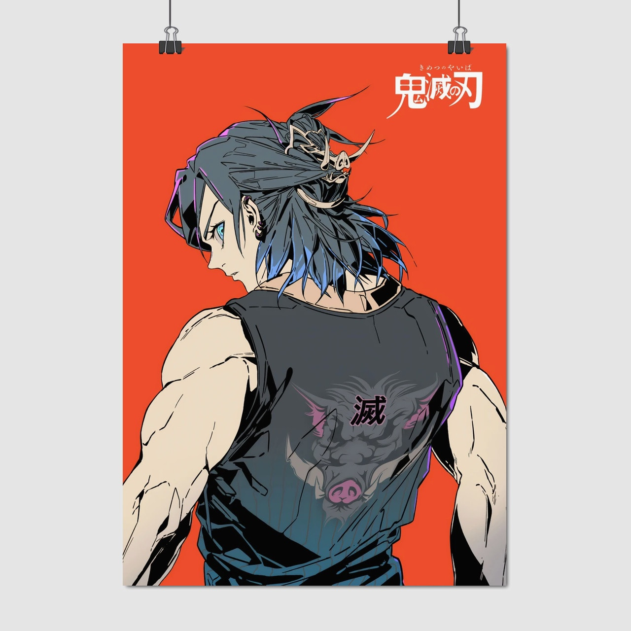 Плакат "Вбивця демонів, Demon Slayer: Kimetsu no Yaiba", 60×43см