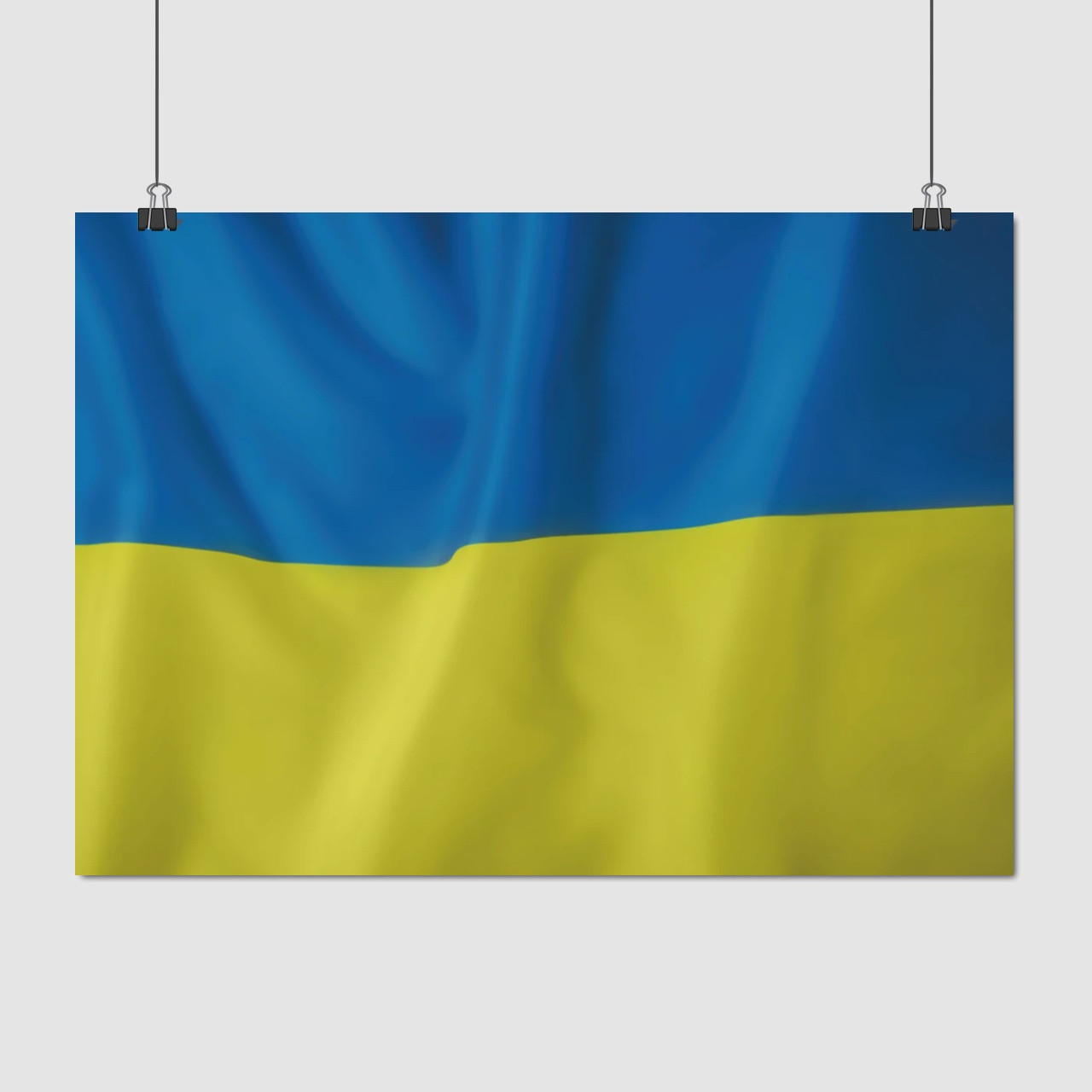 Плакат "Прапор України, Ukraine", 42×60см