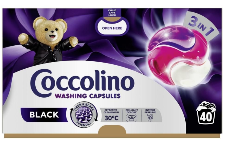 Капсули для прання Coccolino Care Black & Dark 3 in 1 поштучно 8720181512872