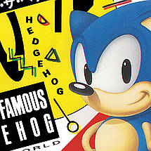 Плакат "СуперСонік, Сега Мегадрайв, Sega Mega Drive, Sonic Hedgehog (1991)", 60×43см, фото 2