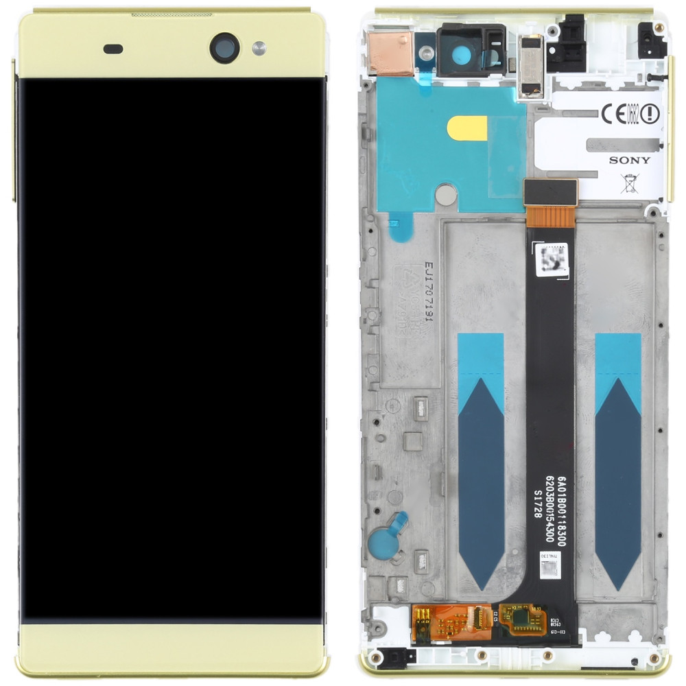 Дисплей Sony F3211 Xperia XA Ultra /F3212 /F3213 /F3215 /F3216 золотистий, Lime Gold, оригінал PRC переклеєне, фото 1