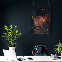 Плакат "Мем-кот ЪУЪ, котзилла, SCP", 60×42см, фото 3