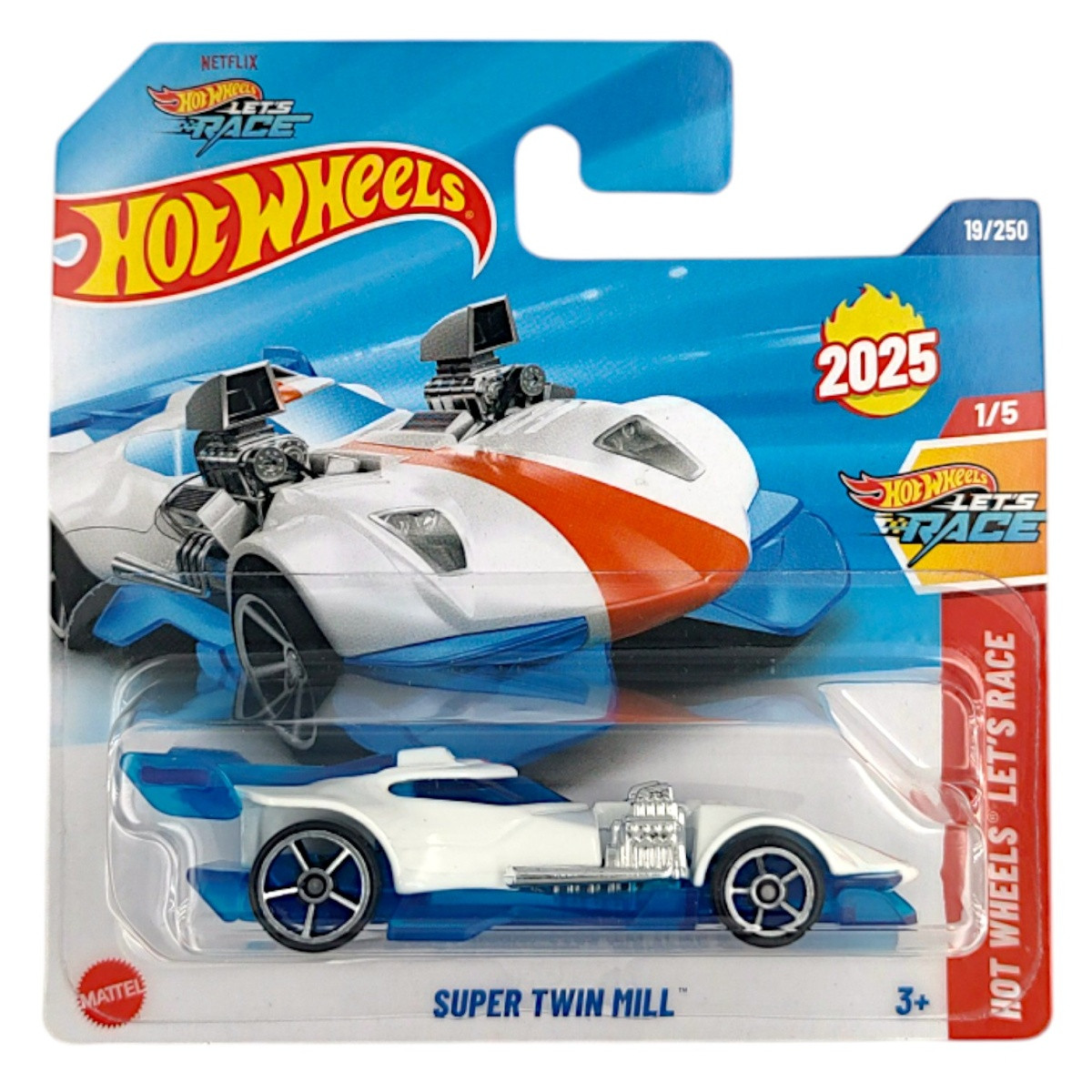 Машинка Хот Вілс 1:64 Super Twin Mill колекція Hot Wheels Let's Race Hot Wheels Mattel HYW12, фото 1