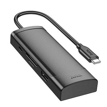 Хаб Hoco 7в1 Type-C to (PD 100W + HDMI + TF + SD + 2USB + Type-C) Easy safe