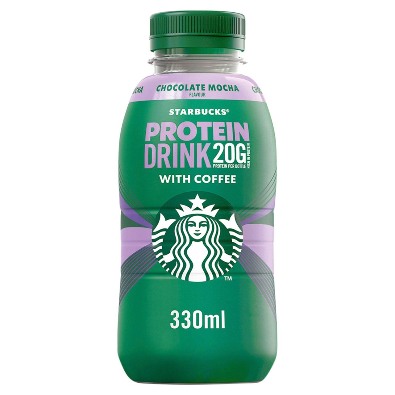 Протеїновий напій з кавою Starbucks Chocolate Mocha Flavour Protein Drink 330мл, фото 1