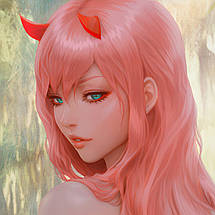 Плакат "Коханий у Франксі, Darling in the FranXX, Zero Two", 60×42см, фото 3