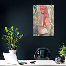 Плакат "Коханий у Франксі, Darling in the FranXX, Zero Two", 60×42см, фото 4