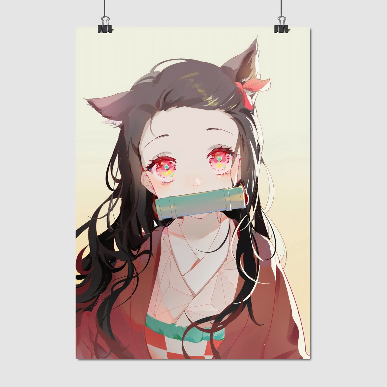 Плакат "Вбивця демонів, Demon Slayer: Kimetsu no Yaiba", 60×42см