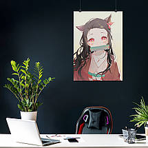 Плакат "Вбивця демонів, Demon Slayer: Kimetsu no Yaiba", 60×42см, фото 4