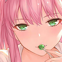 Плакат "Коханий у Франксі, Код 002, Нуль Два, Darling in the Franxx, Zero Two", 40×60см, фото 2