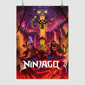 Плакат "Ніндзяго, Ninjago", 60×43см