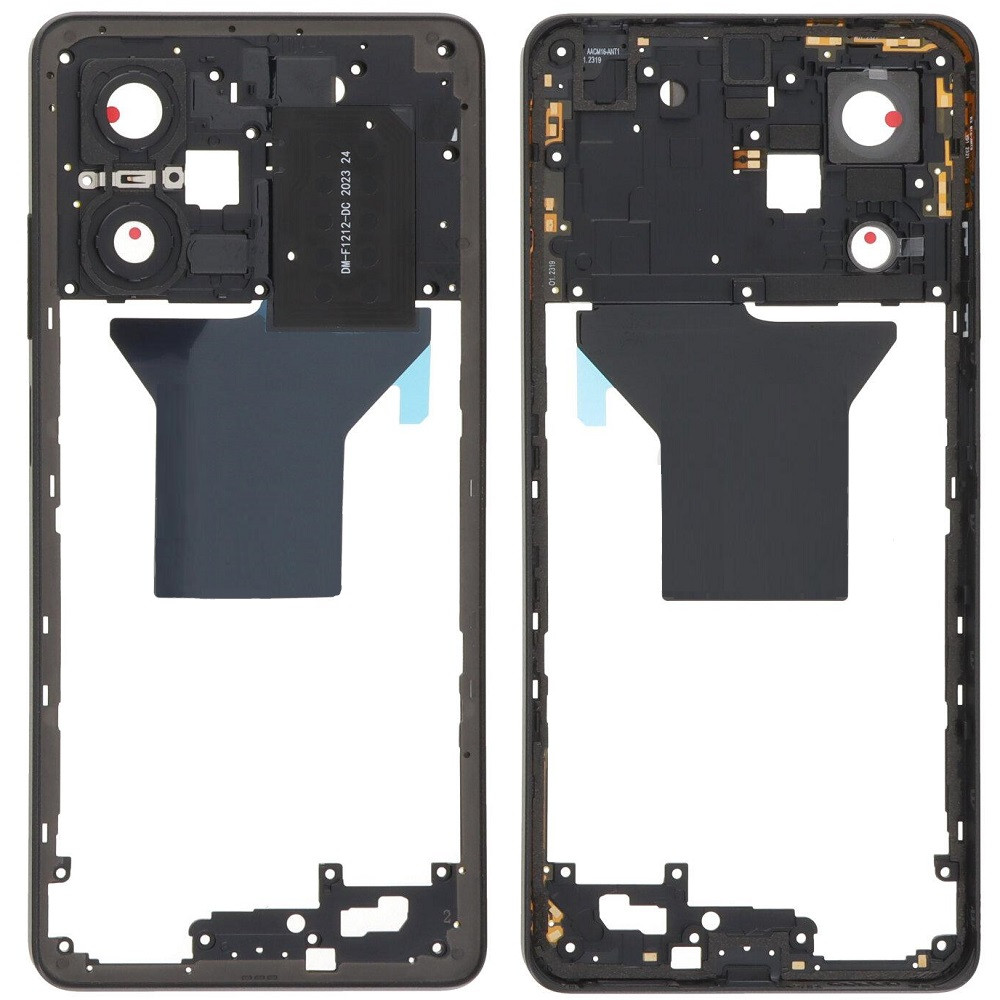 Рамка корпусу Xiaomi Redmi Note 12 Pro 5G чорна, Onyx Black