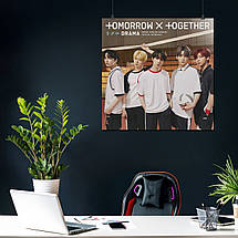 Плакат "TXT, Tomorrow X Together", 60×60см, фото 4