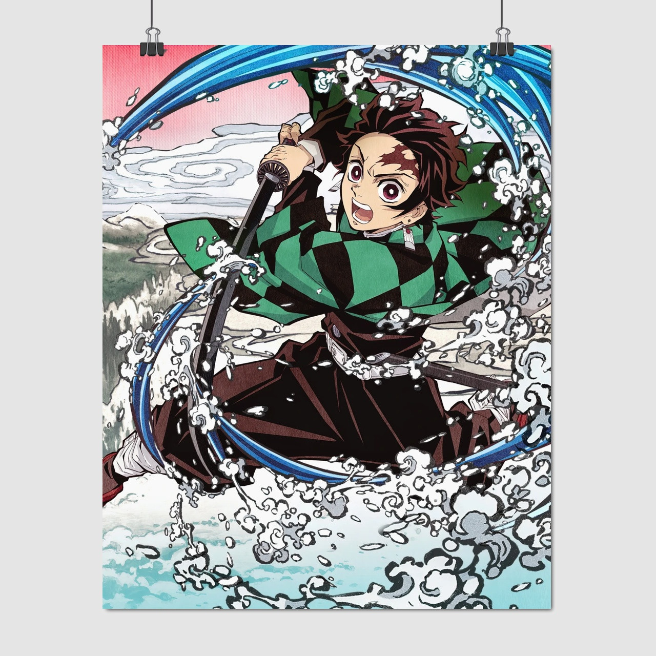 Плакат "Вбивця демонів, Demon Slayer: Kimetsu no Yaiba", 60×48см