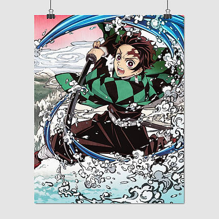 Плакат "Вбивця демонів, Demon Slayer: Kimetsu no Yaiba", 60×48см, фото 1