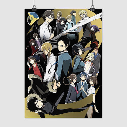 Плакат "Дюрарара!!, Durarara, DRRR", 60×43см, фото 1