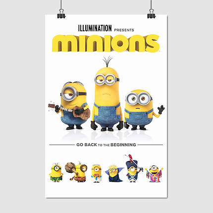 Плакат "Посіпаки, Minions", 60×40см, фото 1