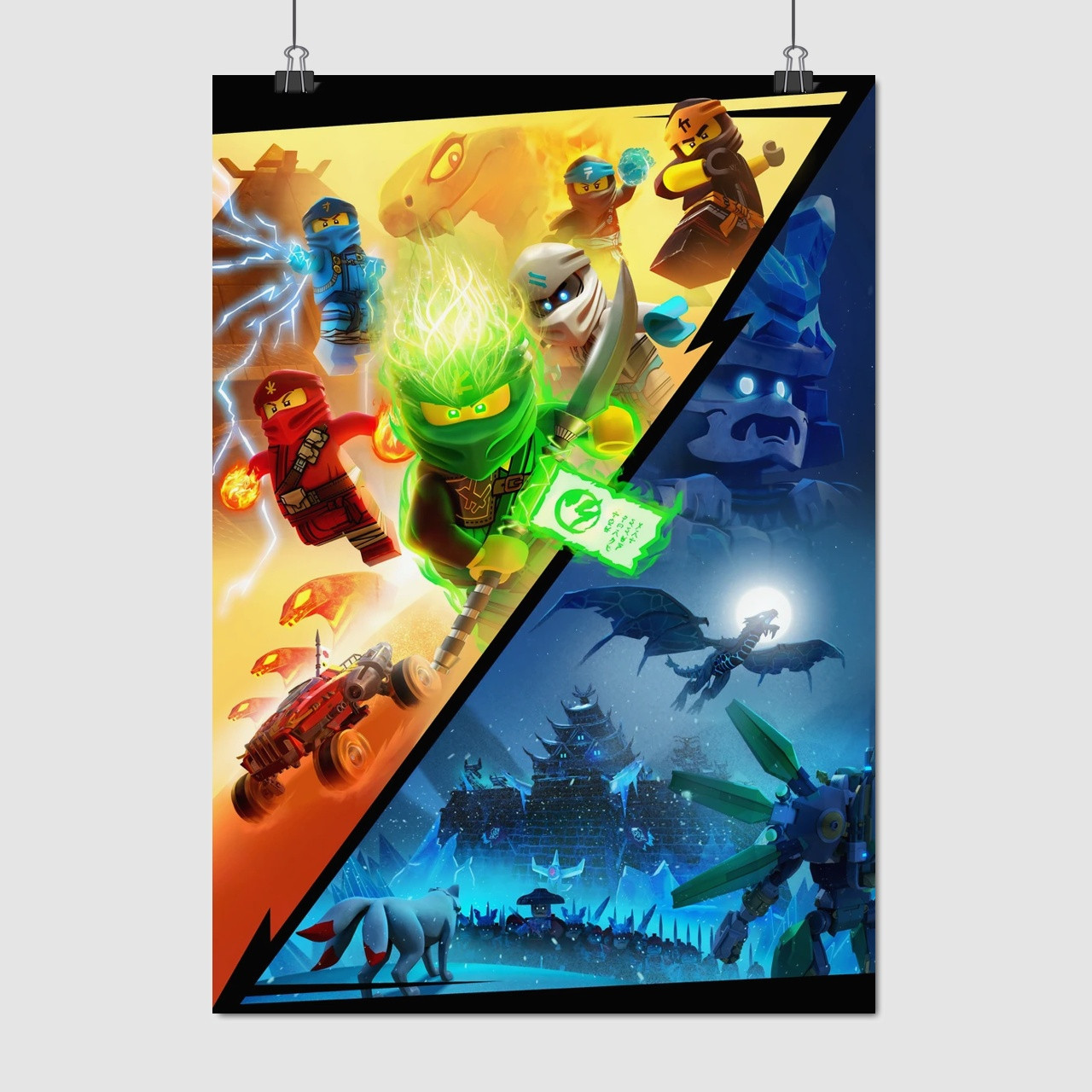 Плакат "Ніндзяго, Ninjago", 60×43см