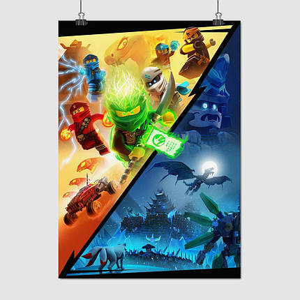 Плакат "Ніндзяго, Ninjago", 60×43см, фото 1