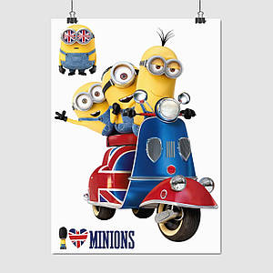 Плакат "Посіпаки, Minions", 60×43см