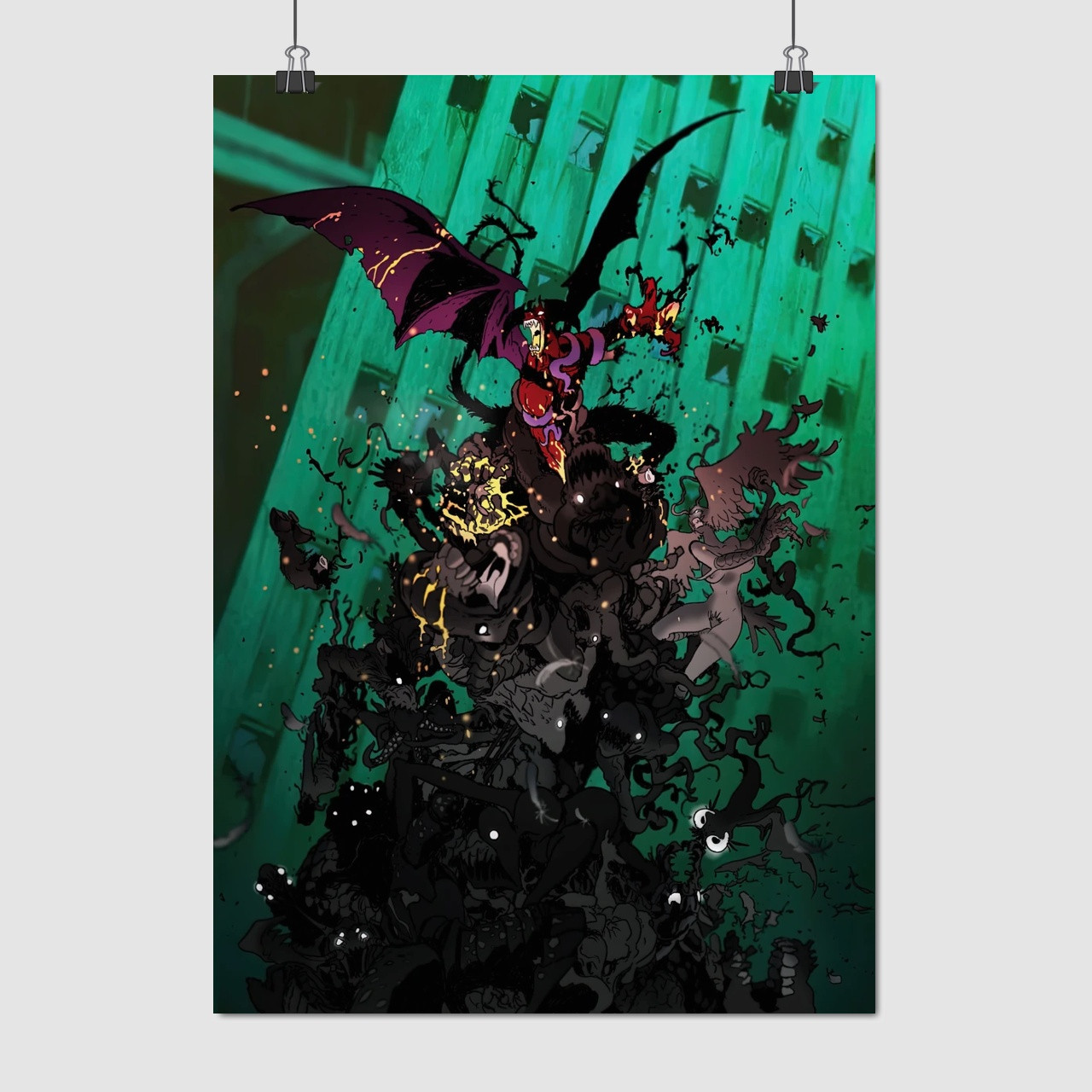 Плакат "Девілмен: Плакса, DEVILMAN crybaby", 60×42см