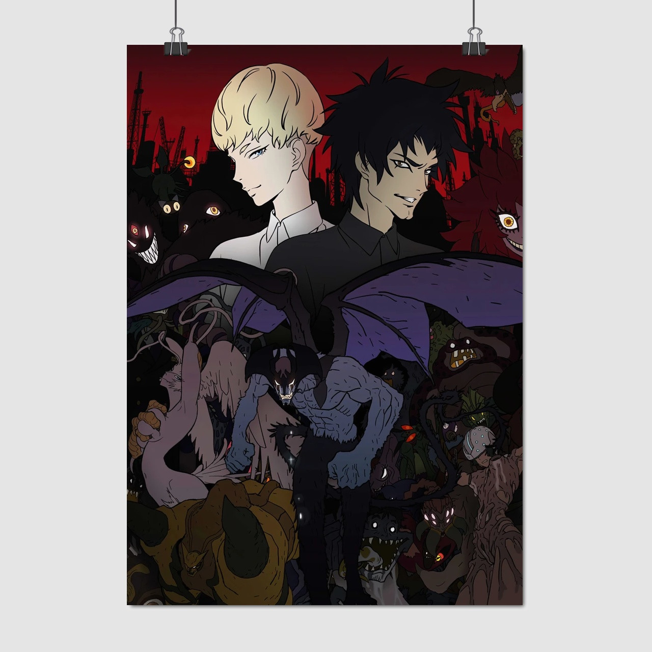Плакат "Девілмен: Плакса, DEVILMAN crybaby", 60×43см