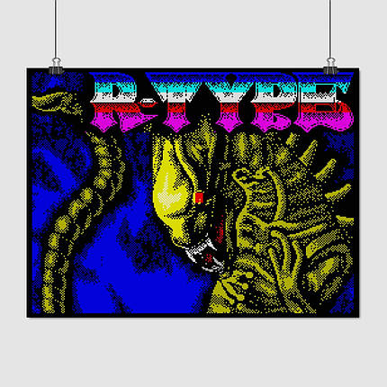 Плакат "R-Type (1988), pixelart", 45×60см, фото 1