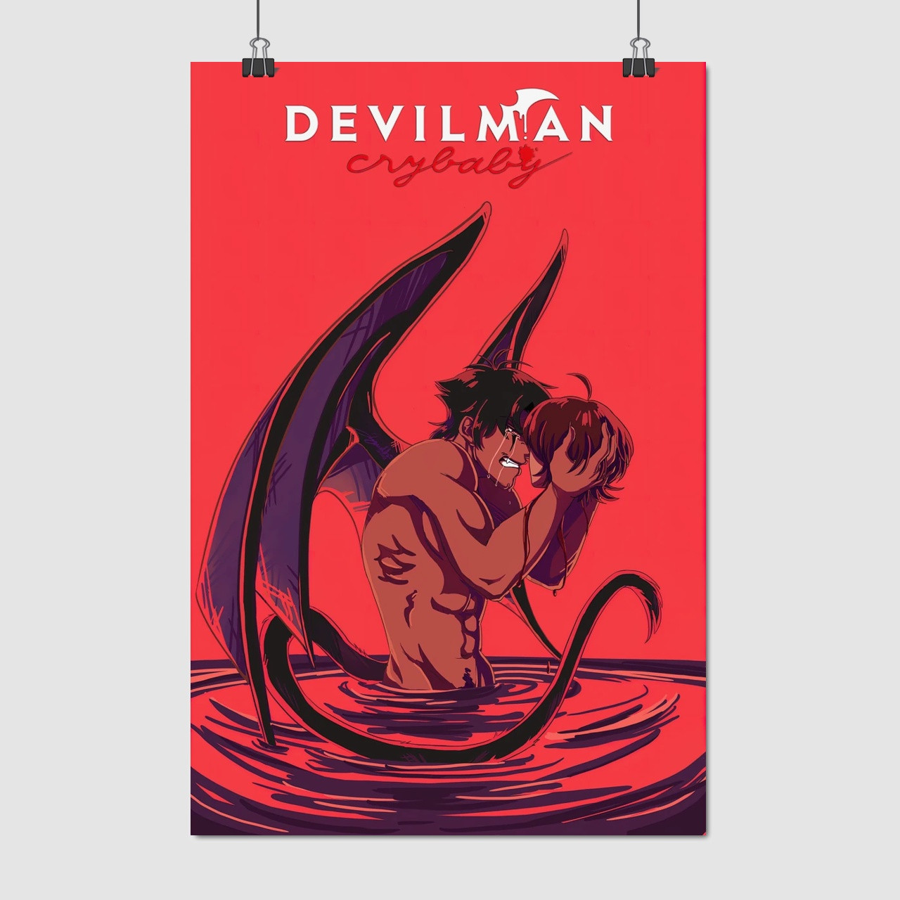 Плакат "Девілмен: Плакса, DEVILMAN crybaby", 60×40см