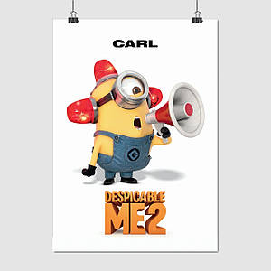 Плакат "Посіпака Карл, Нікчемний Я 2, Despicable Me 2 (2013)", 60×43см