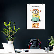 Плакат "Посіпака Стюарт, Нікчемний Я 2, Despicable Me 2 (2013)", 60×43см, фото 4