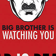 Плакат "Старший Брат, Джордж Орвелл, 1984, Big Brother is watching you", 85×60см, фото 2
