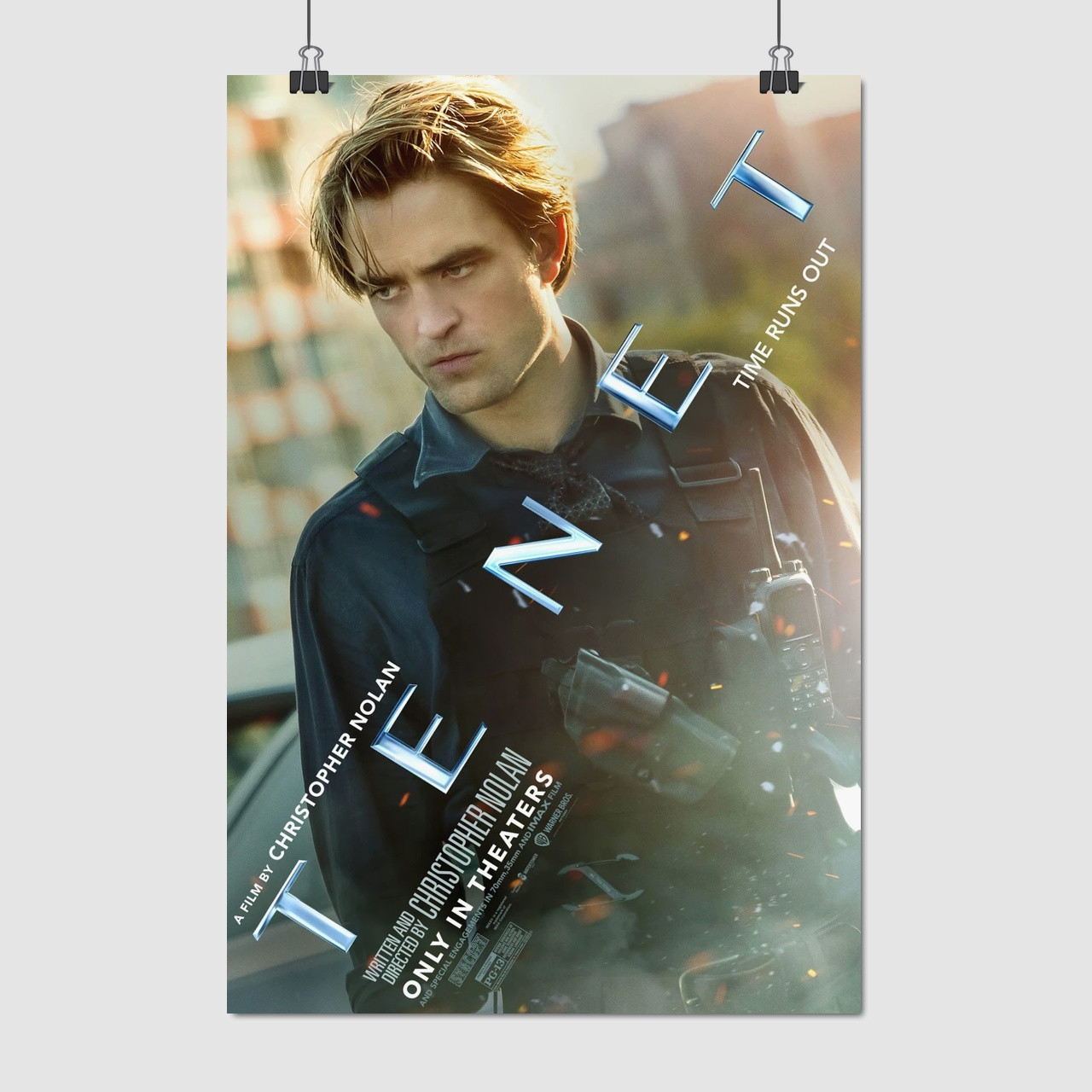 Плакат "TEHƎꓕ, Tenet (2020)", 60×41см