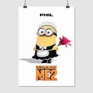 Плакат "Посіпака Філ, Нікчемний Я 2, Despicable Me 2 (2013)", 60×43см