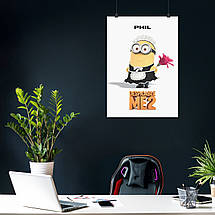 Плакат "Посіпака Філ, Нікчемний Я 2, Despicable Me 2 (2013)", 60×43см, фото 4