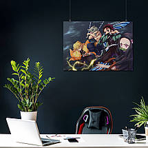 Плакат "Вбивця демонів, Demon Slayer: Kimetsu no Yaiba", 43×60см, фото 4