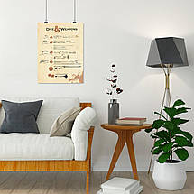 Плакат "Гральні кубики та зброя, Dice and Weapons, DnD", 60×45см, фото 5