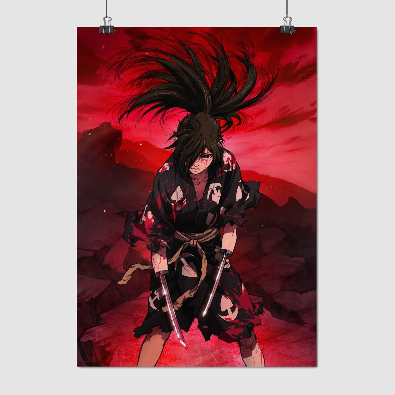 Плакат "Дороро, Dororo", 60×43см