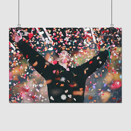 Плакат "БТС, Кім Техьон, Ві, Bangtan Boys, BTS, Kim Taehyung", 40×60см, фото 1