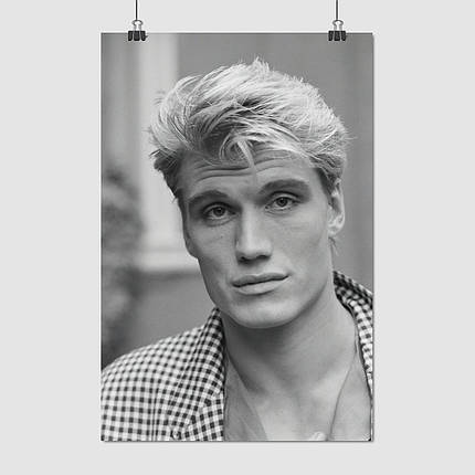 Плакат "Дольф Лундгрен у молодості, Dolph Lundgren", 60×40см, фото 1