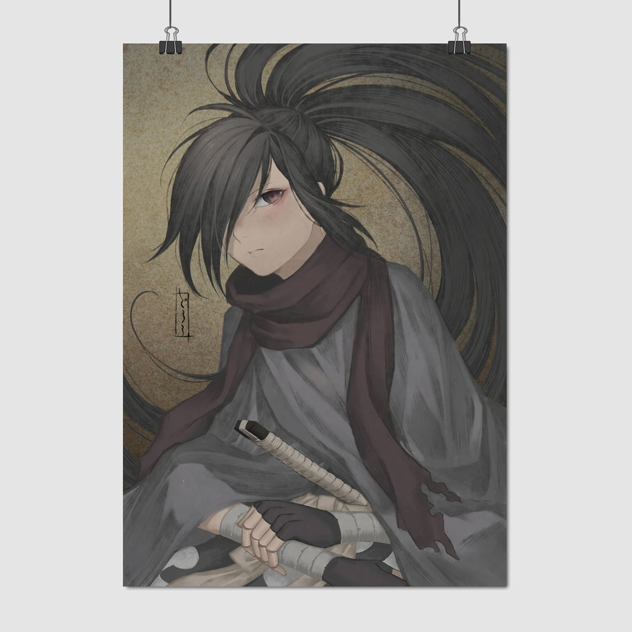 Плакат "Дороро, Dororo", 60×43см