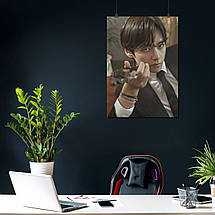 Плакат "БТС, Кім Техьон, Ві, Bangtan Boys, BTS, Kim Taehyung", 60×43см, фото 4