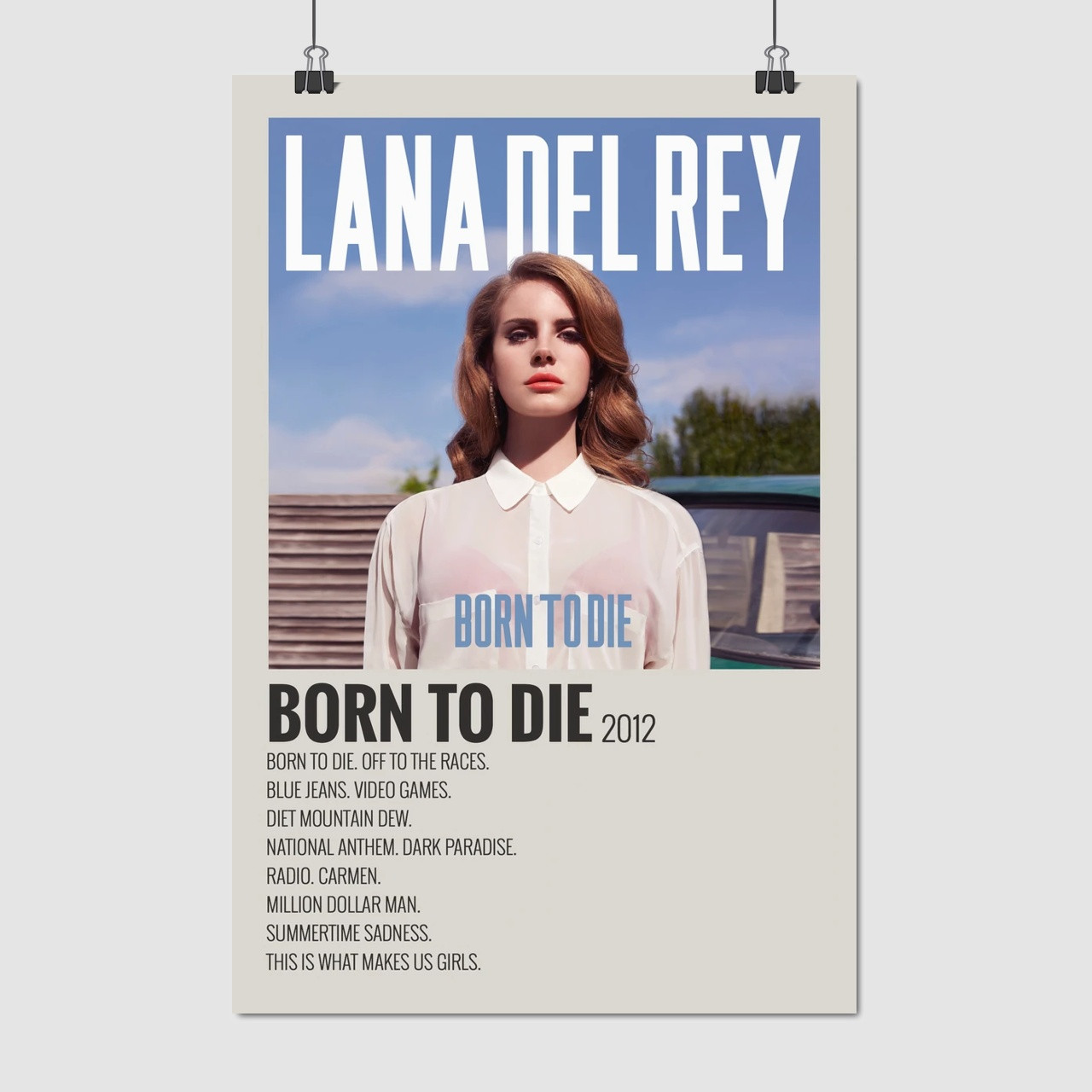Плакат "Лана Дель Рей, Lana Del Rey, Burn To Die (2012)", 60×40см