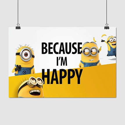 Плакат "Посіпаки, Minions", 39×60см, фото 1