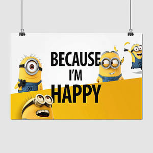 Плакат "Посіпаки, Minions", 39×60см