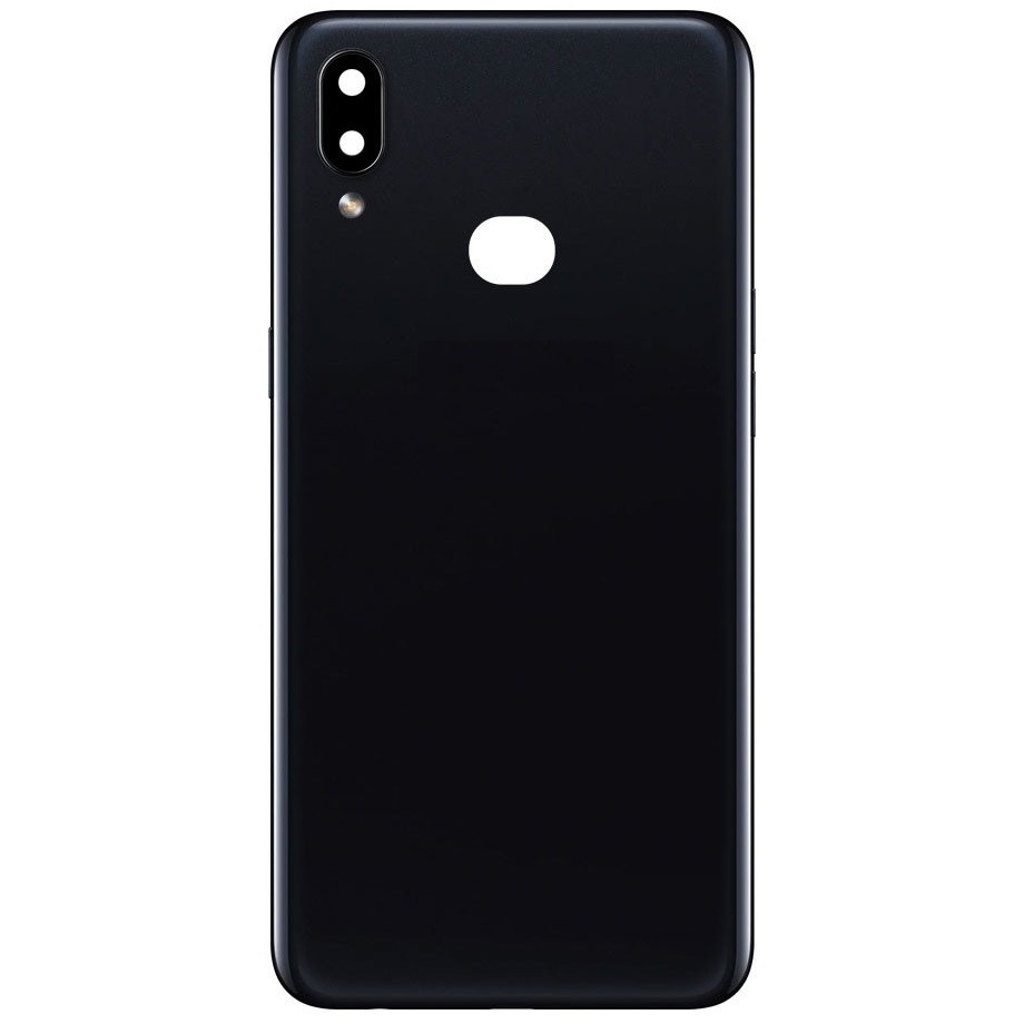 Задня кришка Samsung A107 Galaxy A10s чорна, оригінал PRC + скло камери