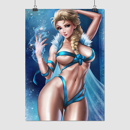 Плакат "Ельза, Крижане серце, Frozen", 60×43см, фото 1